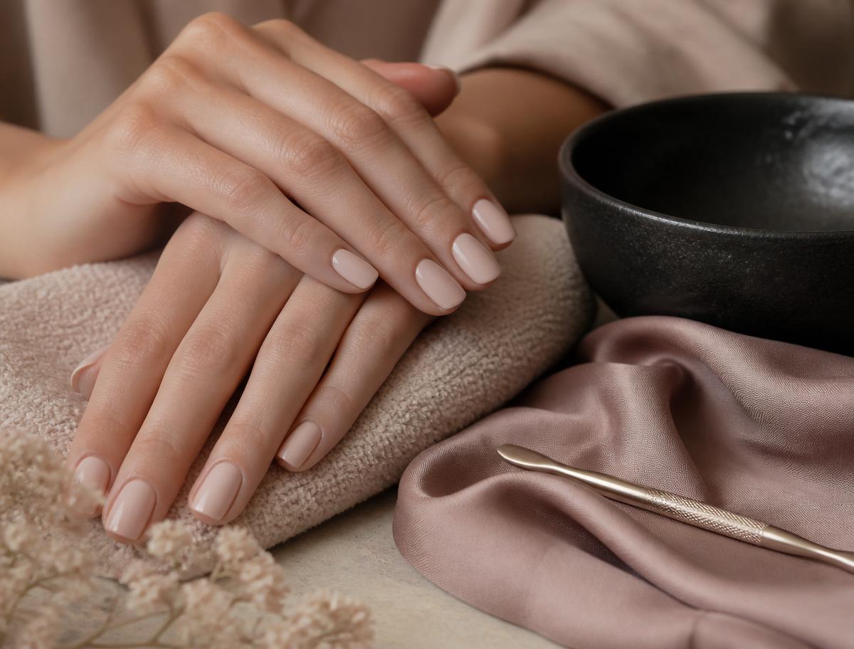 Детайл от нежна beauty процедура с прашно розе и чарколна керамика